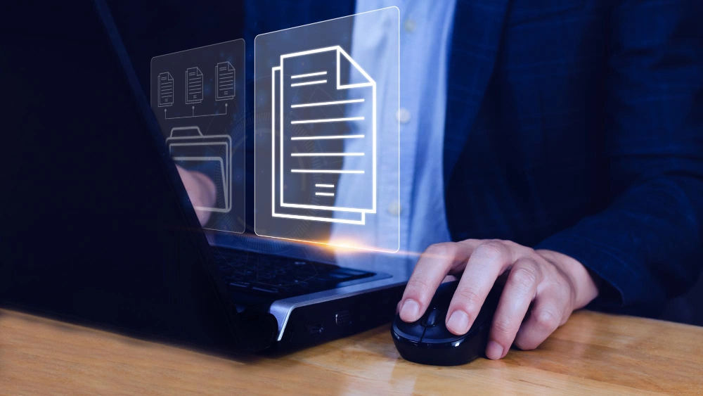 Office Desk and Monitor Setup